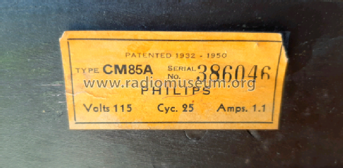 CM-85A ; Philips Canada (ID = 2536068) Radio