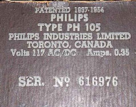 PH105; Philips Canada (ID = 1722545) Radio