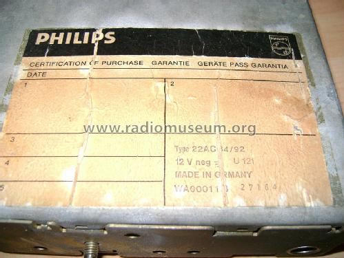 684 22AC684 /92; Philips Radios - (ID = 1583683) Autoradio