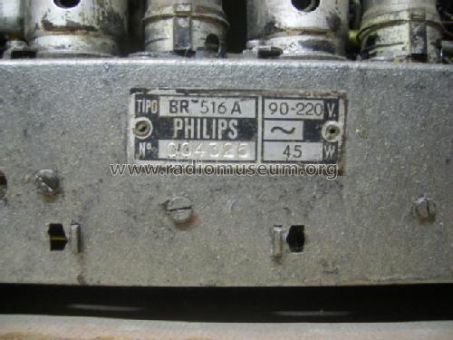 BR516A; Philips do Brasil S. (ID = 1362902) Radio