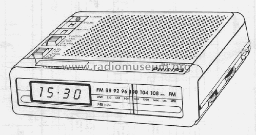 Rádio Relógio DS183; Philips do Brasil S. (ID = 2163857) Radio