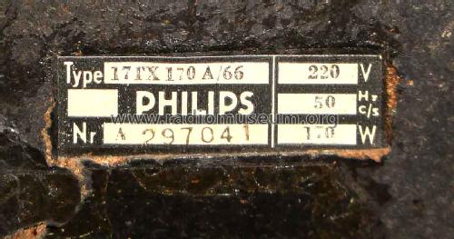 17TX170A/66; Philips; Eindhoven (ID = 994953) Television