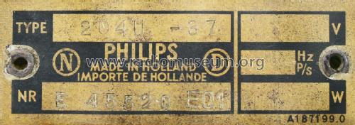 Philetta II 204U-37; Philips; Eindhoven (ID = 2227901) Radio