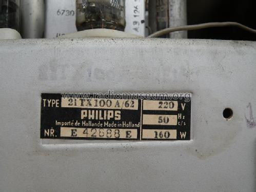 21TX100A /00 /62; Philips; Eindhoven (ID = 2672838) Televisore