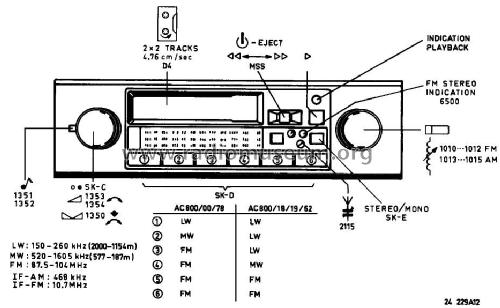 22AC800 /78; Philips; Eindhoven (ID = 1055417) Car Radio