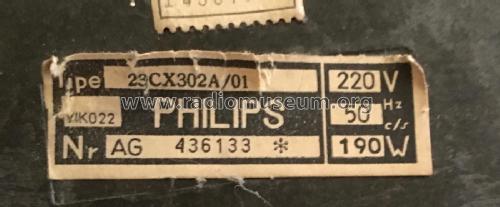 23CX302A /01; Philips; Eindhoven (ID = 2415759) Television