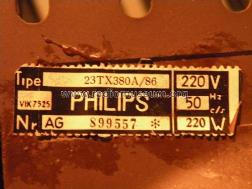 23TX380A /86; Philips; Eindhoven (ID = 2141654) Television