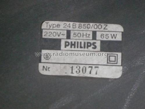 24B850/ 00P /00R /00T /00Z /22R /22Z Ch= E2; Philips; Eindhoven (ID = 1639935) Television