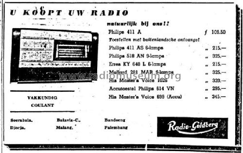 411A; Philips; Eindhoven (ID = 2527214) Radio