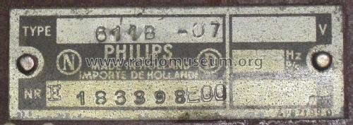 611B-07; Philips; Eindhoven (ID = 2442056) Radio