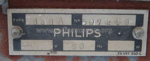 Super inductance 638A; Philips Belgium (ID = 348911) Radio