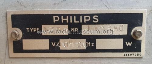 Art Deco Design Radio Ch= Philips 638A; Homebrew - RECENT (ID = 2969040) Radio