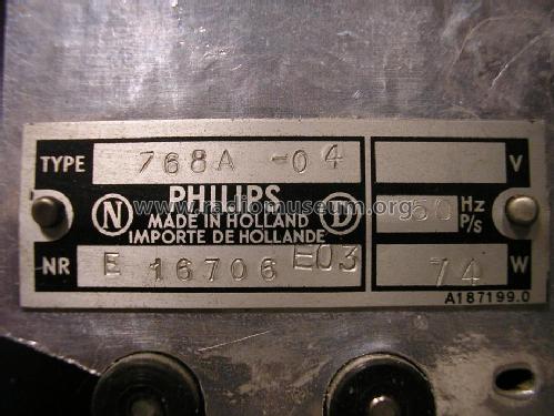 768A-04; Philips; Eindhoven (ID = 1364576) Radio