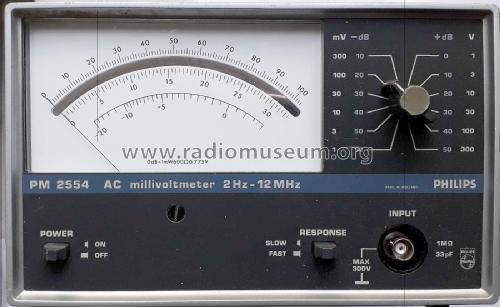 AC-Millivoltmeter PM2554; Philips; Eindhoven (ID = 2700601) Ausrüstung