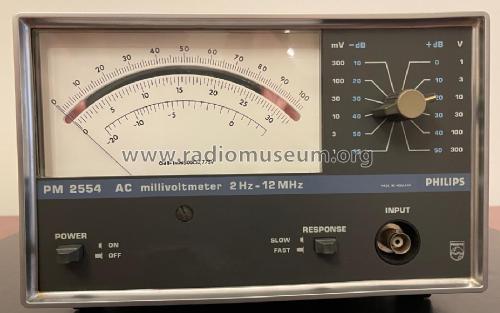 AC-Millivoltmeter PM2554; Philips; Eindhoven (ID = 3040754) Equipment