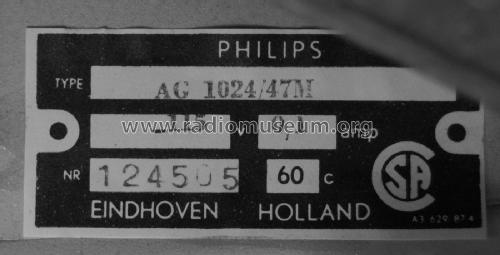 AG1024 /47M; Philips; Eindhoven (ID = 2948365) R-Player