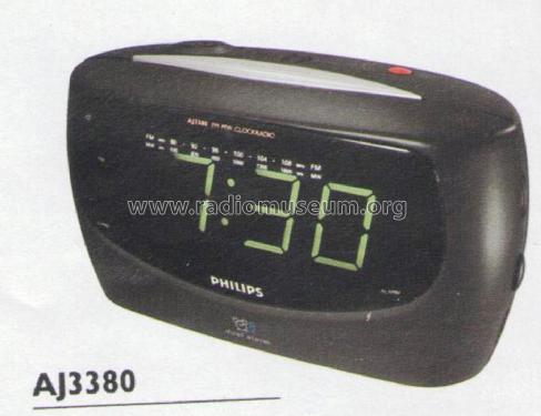 FM/MW Clock Radio AJ3380; Philips; Eindhoven (ID = 2114357) Radio