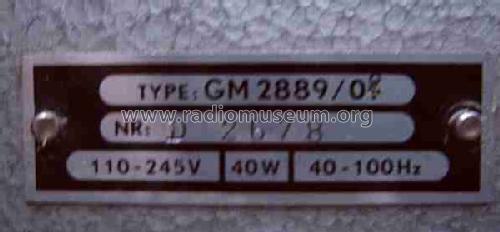 FM/AM Mess-Generator GM2889 /02; Philips; Eindhoven (ID = 466233) Ausrüstung