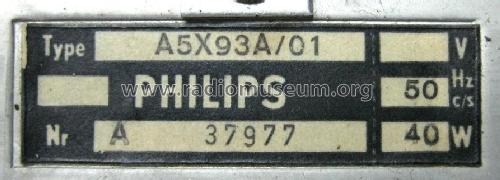 AM-FM Tuner A5X93A /01 /19; Philips; Eindhoven (ID = 2141082) Radio