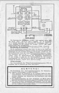 Anodenspannungsapparat 3005; Philips; Eindhoven (ID = 2569746) Power-S