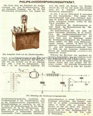 Anodenspannungsapparat 372; Philips; Eindhoven (ID = 1097378) Power-S