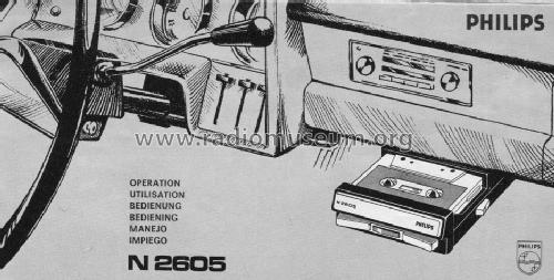 Auto-Cassetta N2605 /00; Philips; Eindhoven (ID = 882321) R-Player