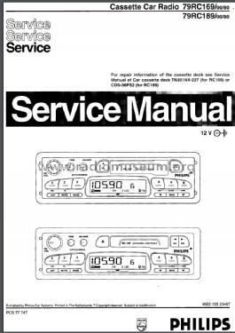 Autoreverse Cassette Deck 79RC189; Philips; Eindhoven (ID = 1939325) Car Radio