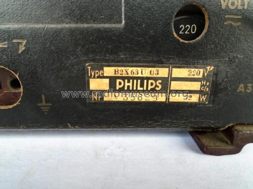 B2X63U /03; Philips; Eindhoven (ID = 2900965) Radio