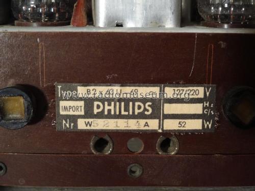 B2X63U /69; Philips Radios - (ID = 1941050) Radio