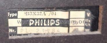 B3X32A /04; Philips Belgium (ID = 2536665) Radio