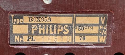 B6X95A; Philips; Eindhoven (ID = 2734419) Radio