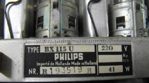 BX115U ; Philips; Eindhoven (ID = 1339475) Radio