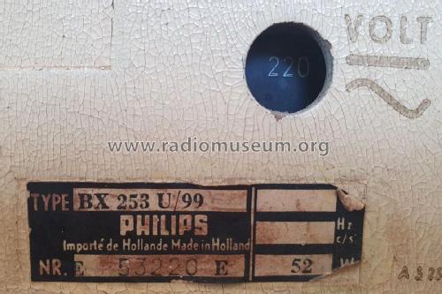 BX253U /99; Philips; Eindhoven (ID = 2802615) Radio