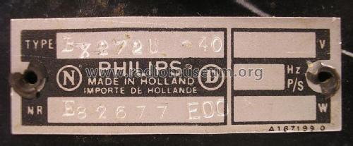 BX272U /40; Philips; Eindhoven (ID = 2996763) Radio