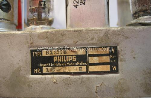 BX335B; Philips; Eindhoven (ID = 2599873) Radio