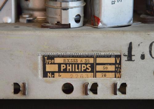 BX533A; Philips Belgium (ID = 2519191) Radio