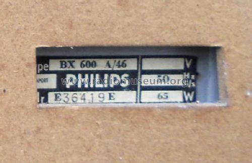 BX600A /46; Philips; Eindhoven (ID = 2380380) Radio