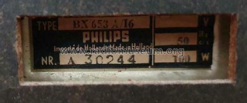 BX653A /16; Philips; Eindhoven (ID = 2562873) Radio