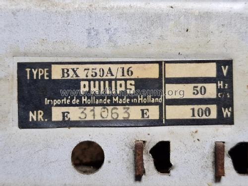 BX750A /16; Philips; Eindhoven (ID = 3043259) Radio