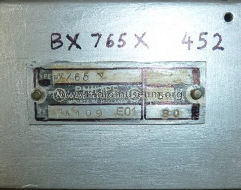 BX765X; Philips; Eindhoven (ID = 2603711) Radio