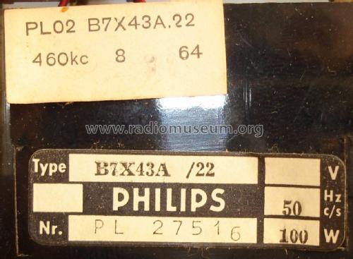 Capella Reverbeo B7X43A /22 /62; Philips Belgium (ID = 2536654) Radio