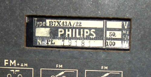 Capella Reverbeo B7X43A /22 /62; Philips Belgium (ID = 607314) Radio