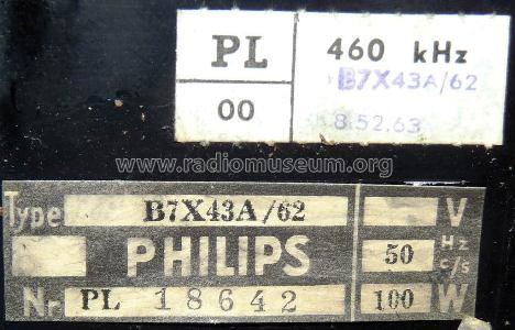 Capella Reverbeo B7X43A /22 /62; Philips Belgium (ID = 777899) Radio