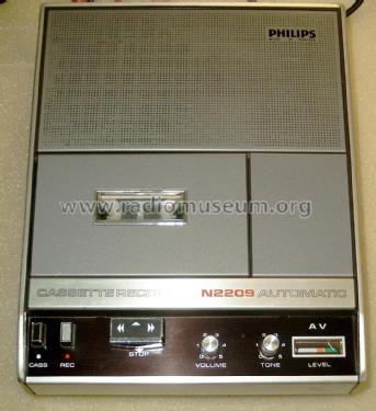 Cassette Recorder Automatic N2209 /00 /22; Philips; Eindhoven (ID = 3077372) Enrég.-R