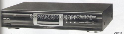 Compact Disc Player CD713; Philips; Eindhoven (ID = 2118691) R-Player