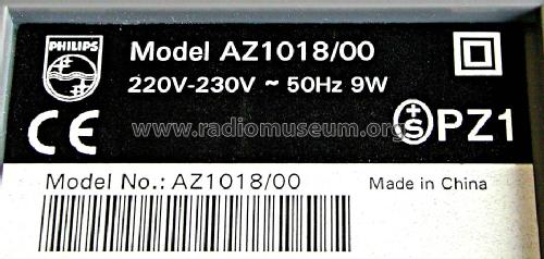 CD Radio Cassette Recorder AZ1018 /00; Philips; Eindhoven (ID = 1219468) Radio