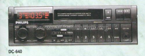 DC640 / DC640R; Philips; Eindhoven (ID = 2073866) Car Radio