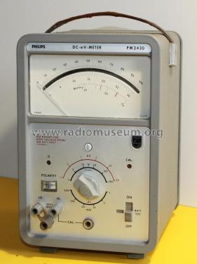 DC-Millivoltmeter PM2430 ; Philips; Eindhoven (ID = 3015386) Ausrüstung