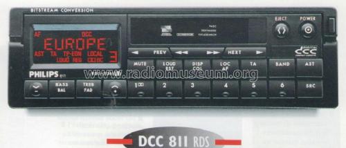 DCC 811 RDS; Philips; Eindhoven (ID = 2094747) Car Radio