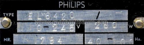 EL6420 /20; Philips; Eindhoven (ID = 1972429) Verst/Mix